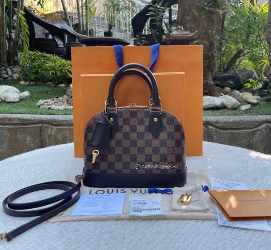 Louis Vuitton Alma Damier Ebene PM, Luxury, Bags & Wallets on Carousell