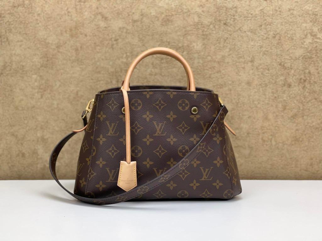 Louis Vuitton Montaigne Monogram BB Burgundy Lining