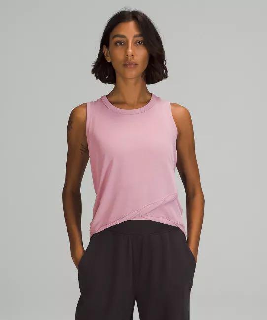 Lululemon Women's Sz. 2 Do the Twist Long Sleeve Top In Pink Taupe NWT