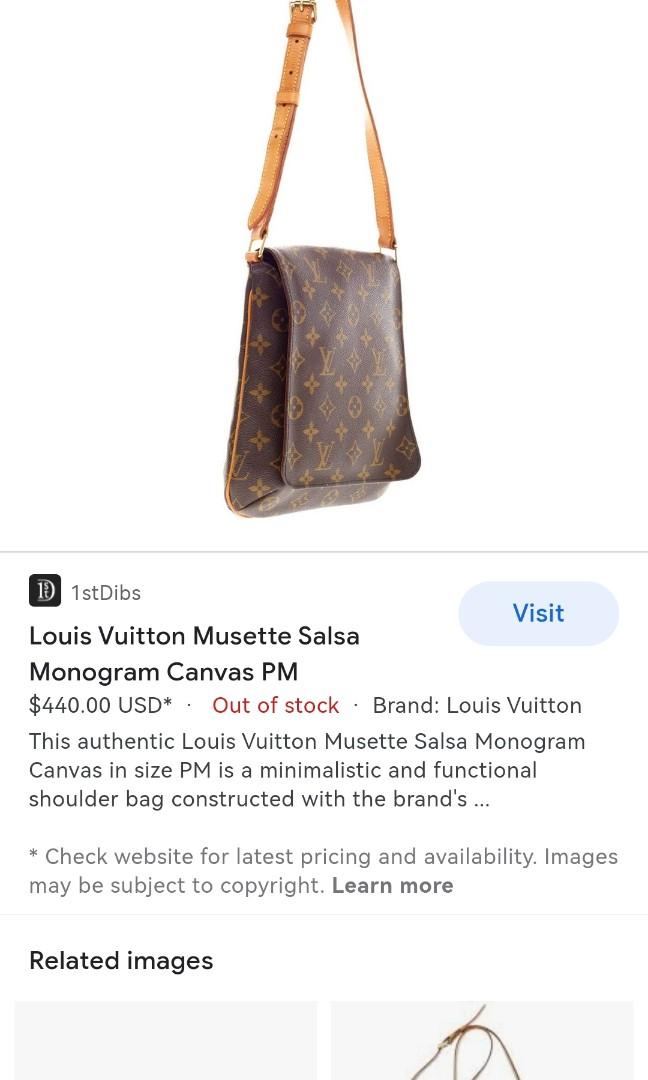 Louis Vuitton Brown Monogram Canvas Leather Blois Crossbody Bag at 1stDibs