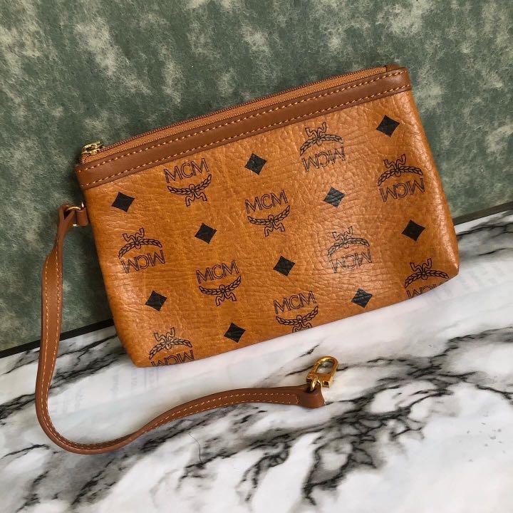 BRAND NEW!! BRAND NEW!! MCM BAG with POUCH, Luxury, Bags & Wallets on  Carousell
