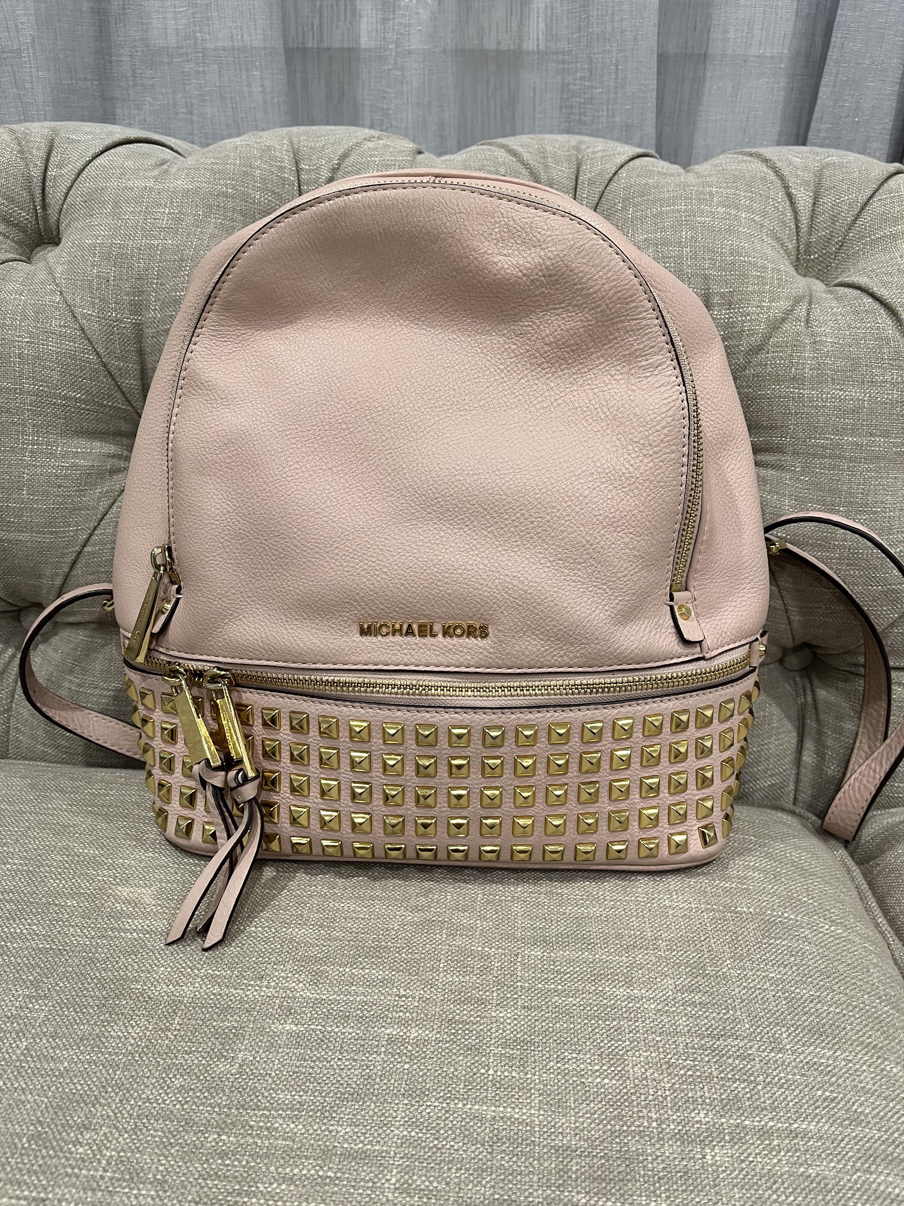 Michael kors rhea studded backpack medium outlet