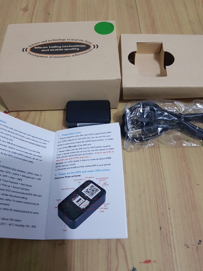 Mini gps spy tracker with voice recording (sim card for accuracy