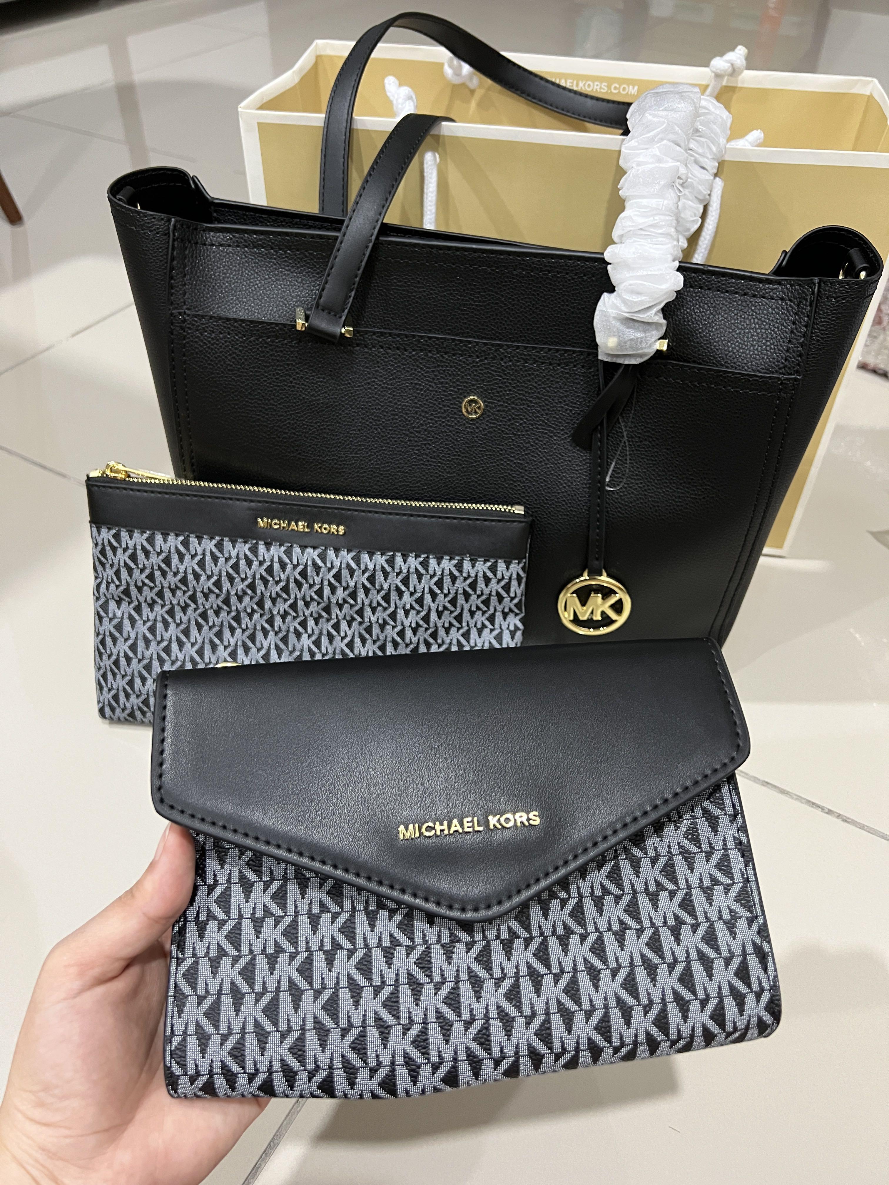 MK Maisie 3 in 1 Large Pebbled Leather Tote Bag, Women's Fashion, Bags &  Wallets on Carousell