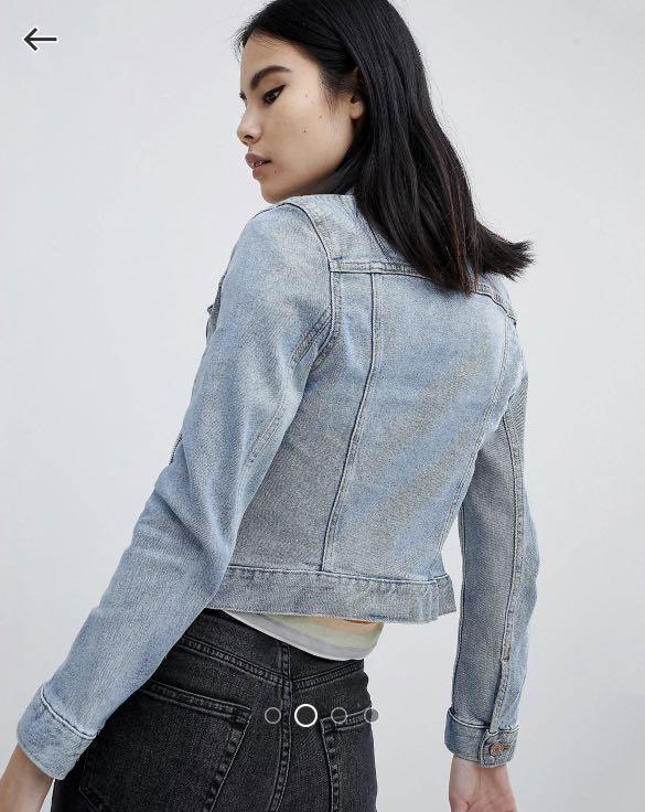 Monki classic denim jacket cheap