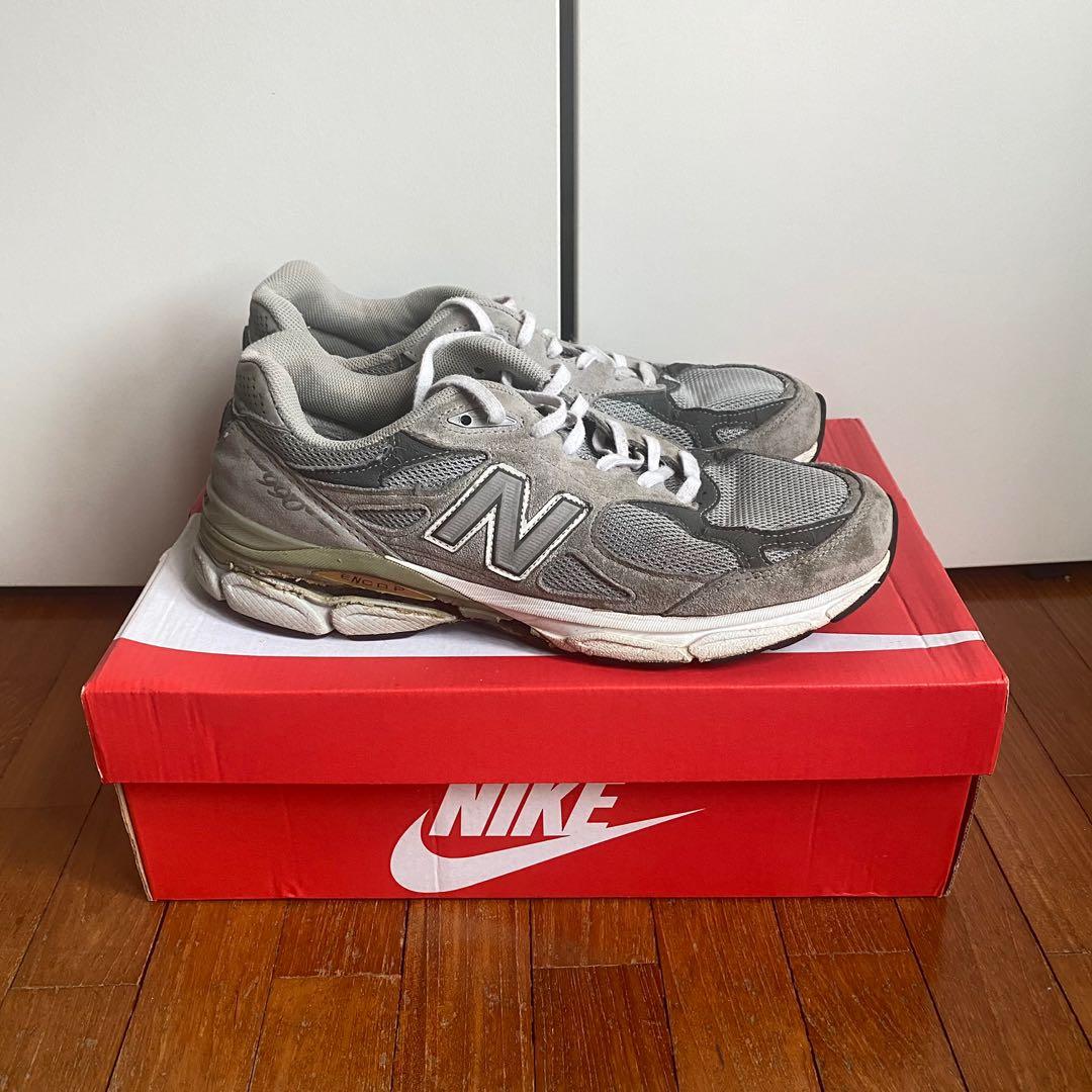 New Balance 990v3 Grey OG, Men's Fashion, Footwear, Sneakers on Carousell