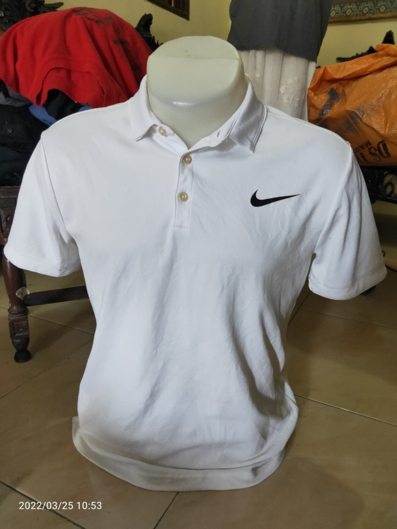 Nike dri fit polo shirt logo besar 