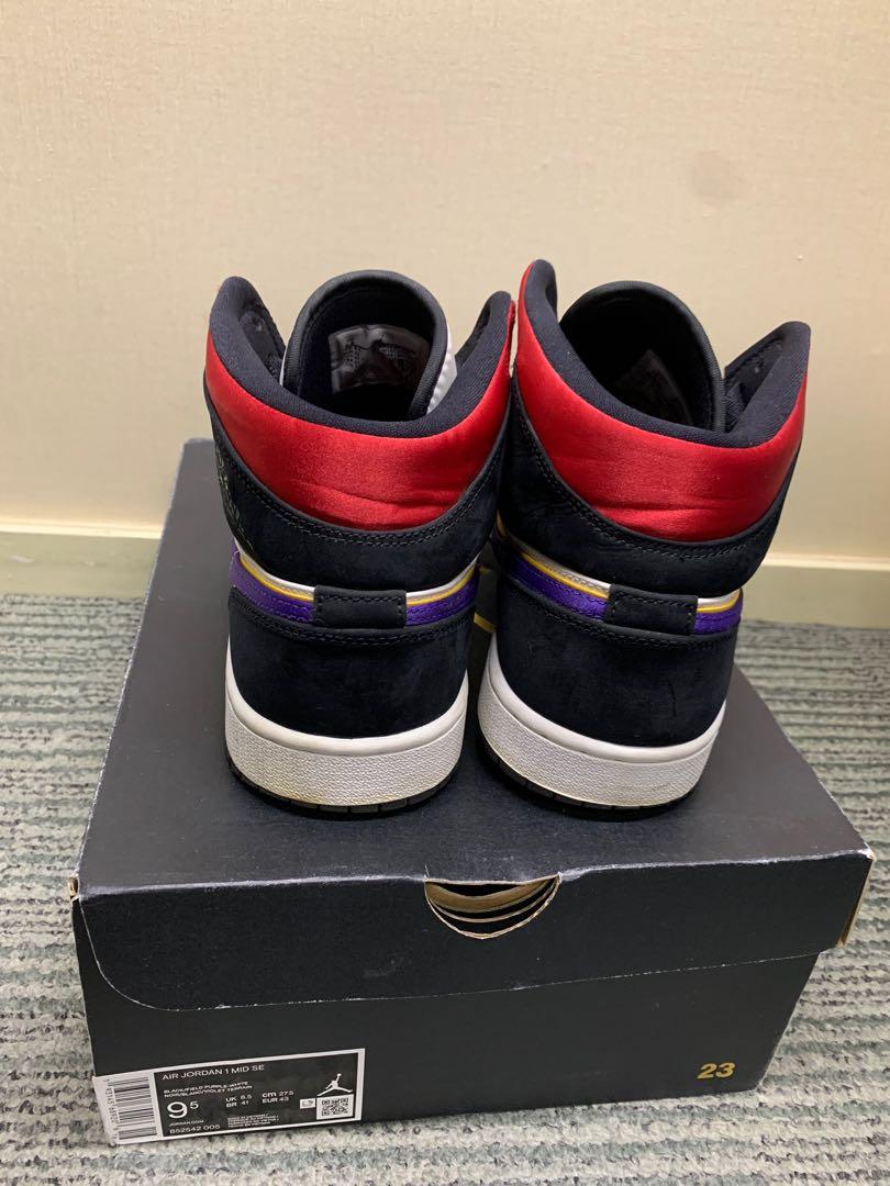 Nike Jordan 1 Mid SE Lakers Carousell