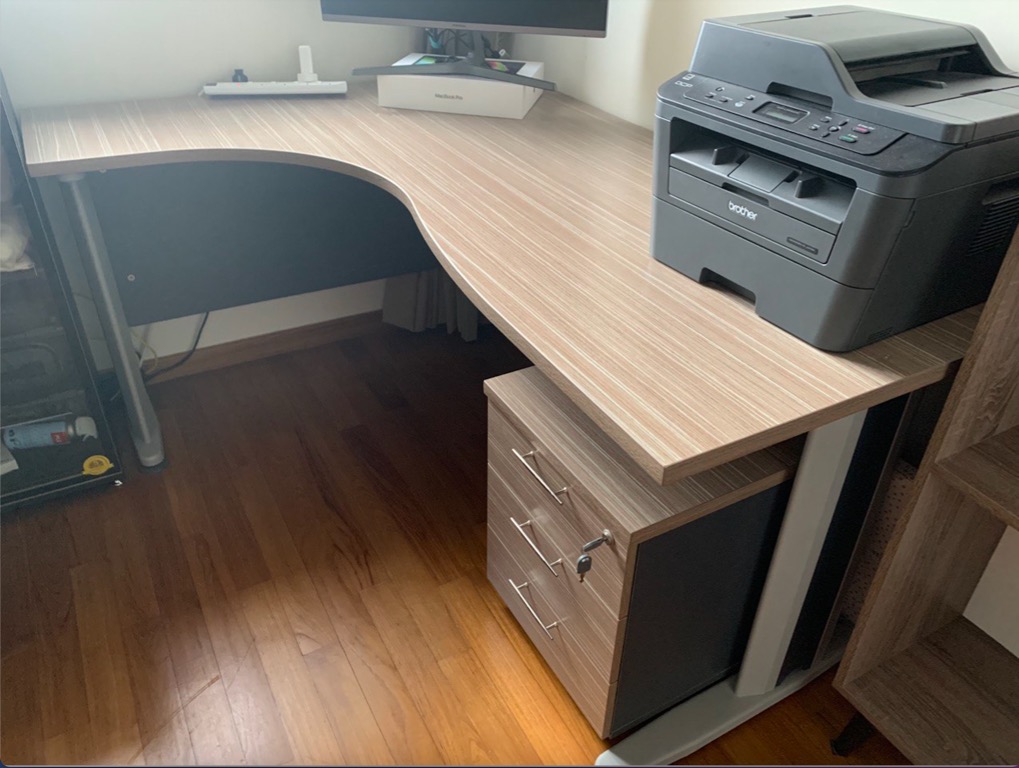 Office desk pedestal and shelving, Furniture & Home Living, Furniture