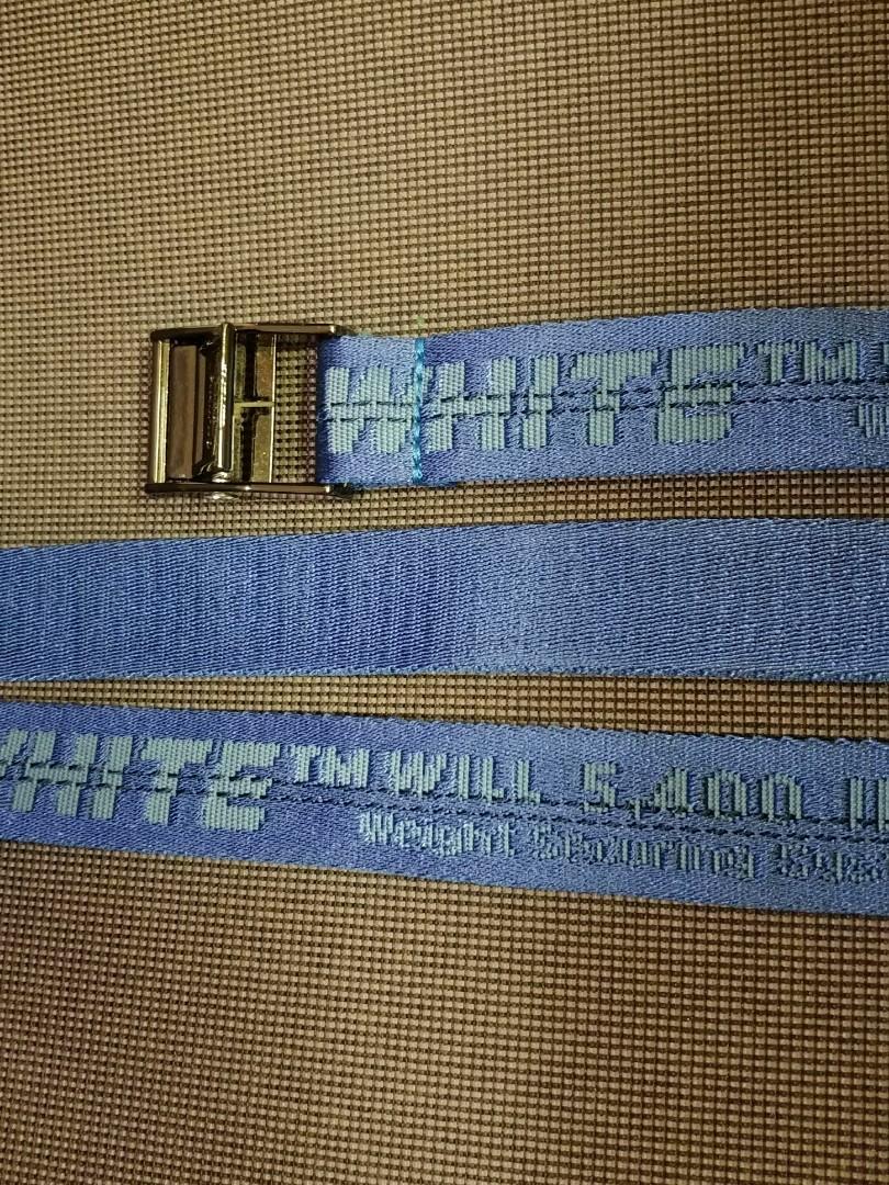 Off White Mini Industrial Belt Blue Fuchsia