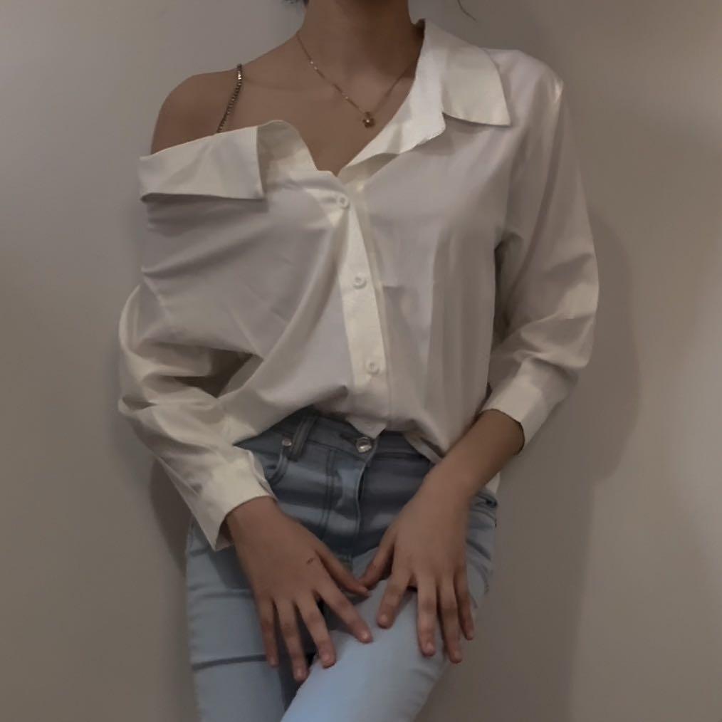Off shop shoulder polo