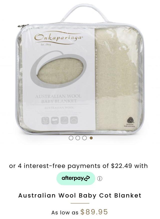 Onkaparinga Australian Wool Baby Blanket, Babies & Kids, Babies & Kids