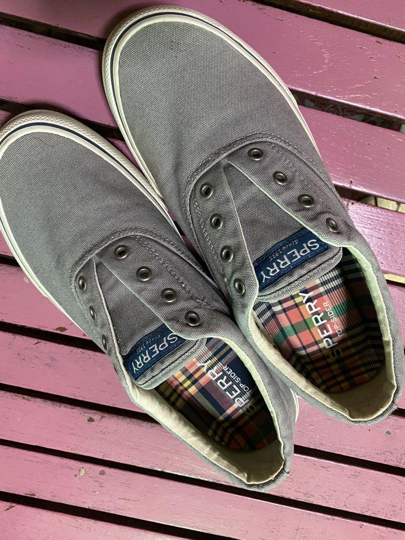 Sperry laceless mens store
