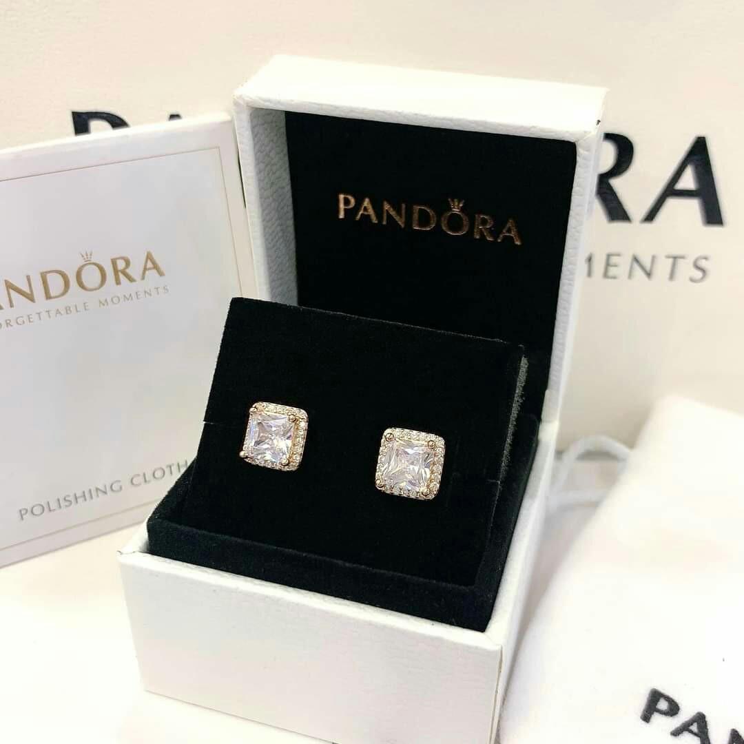 Pandora timeless elegance earrings rose gold hotsell