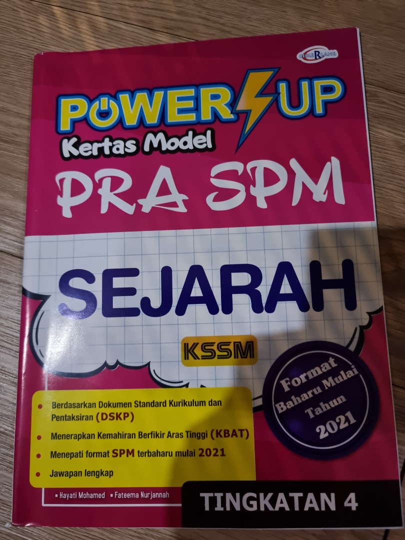 Power Up Kertas Model Pra Spm Sejarah Kssm Tingkatan 4 Hobbies Toys Books Magazines Textbooks On Carousell