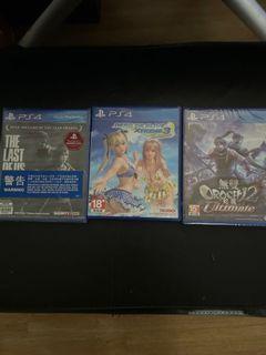 PS4 Last of US 無雙蛇魔 Dead or Alive DOA