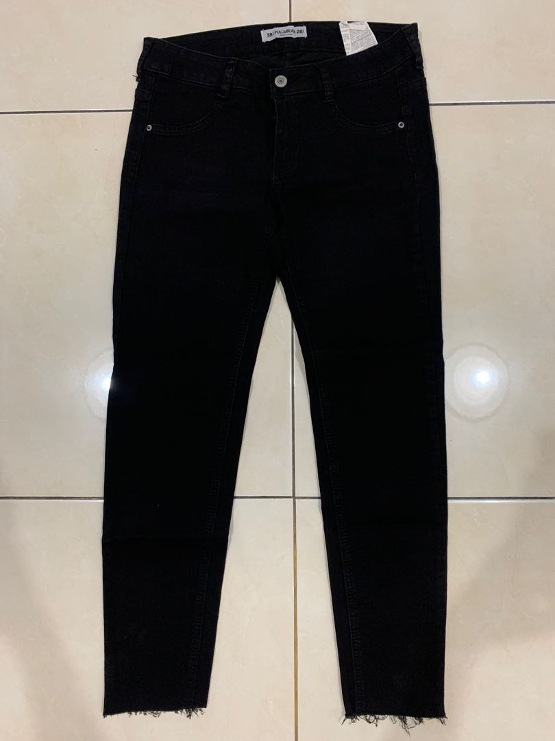 Pull\u0026Bear Black Jeans, Fesyen Wanita 