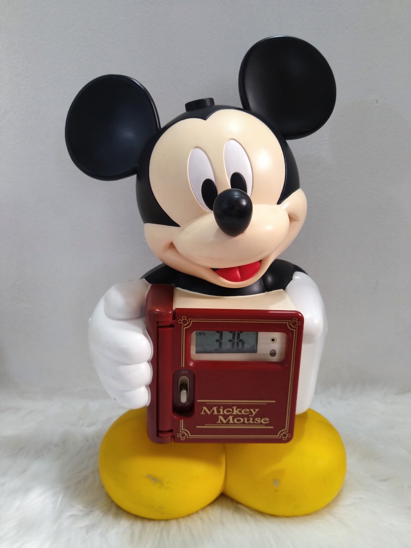 Rare Mickey Mouse Alarm Clock, Hobbies & Toys, Toys & Games on Carousell