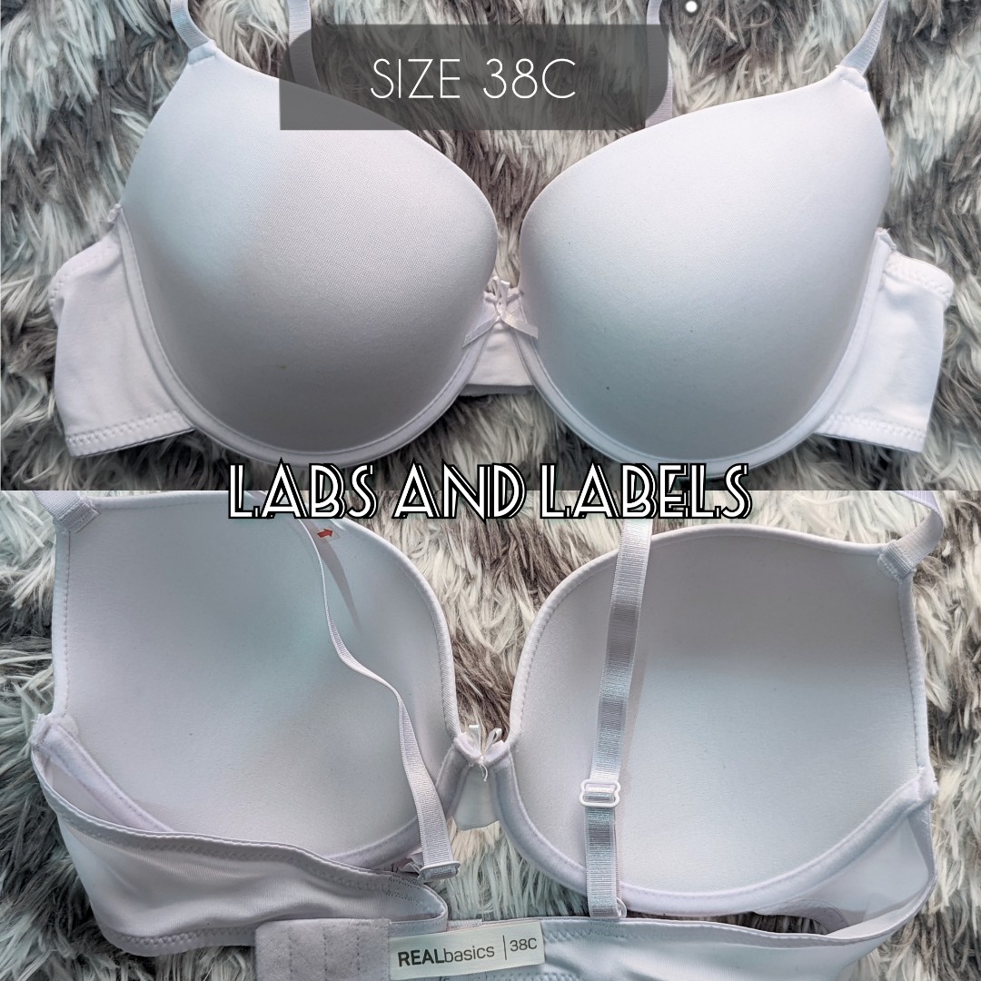 Floral bra set (White) Size 38C, Women's Fashion, New Undergarments &  Loungewear on Carousell