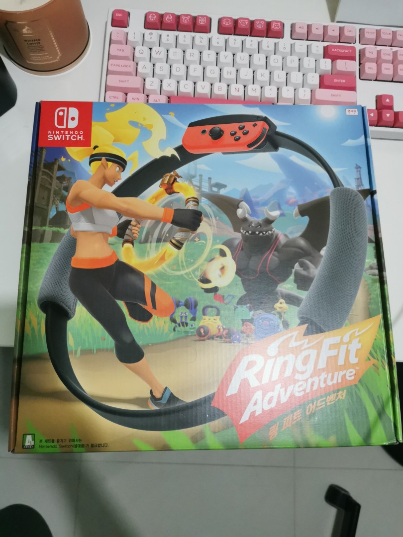 Ring Fit Adventure Exercise Set Nintendo Switch Game, Video Gaming