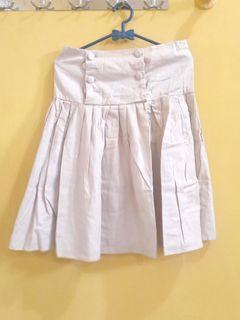Rok / Skirt High Waist Katun Cream
