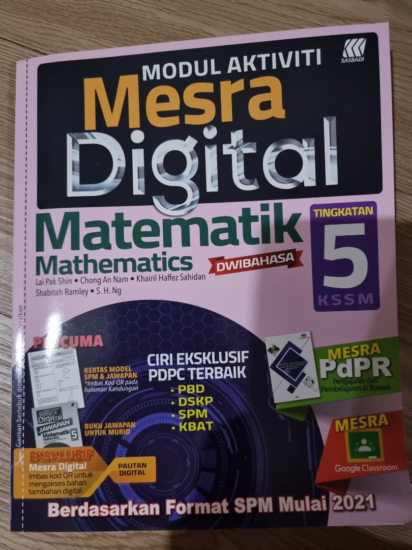 Sasbadi Modul Aktiviti Mesra Digital Matematik Tingkatan 5 Kssm Hobbies Toys Books Magazines Textbooks On Carousell