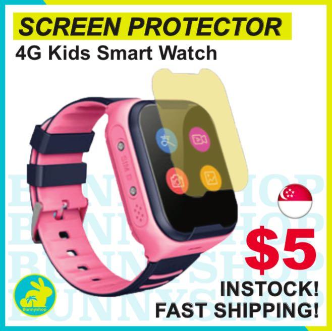 🔥[SCREEN PROTECTOR] FOR 4G KIDS SMART WATCH WITH WHATSAPP🌟CHILDREN  SMARTWATCH🌟ANGEL WATCH🌟BUDDY WATCH🌟 🐰BUNNYSHOP🐰, Mobile Phones &  Gadgets, Wearables & Smart Watches on Carousell