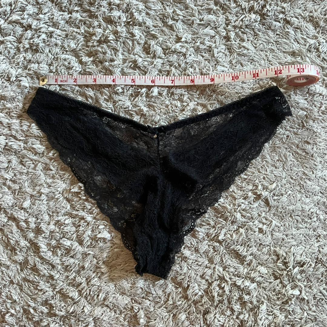 Sexy Black lace used thong