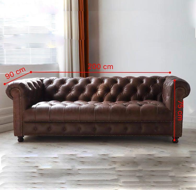 Sofa Tufted Chesterfield Mark Sofa Length 160cm Available in High