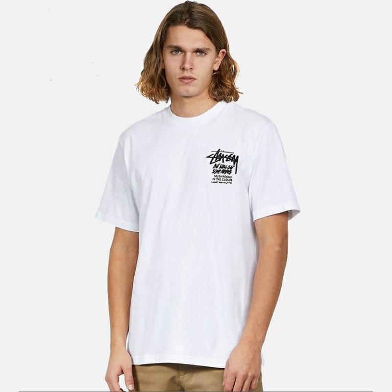Stussy Mushroom in the clouds tee, 男裝, 上身及套裝, T-shirt、恤衫 