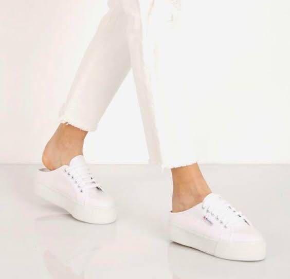Superga platform mules outlet