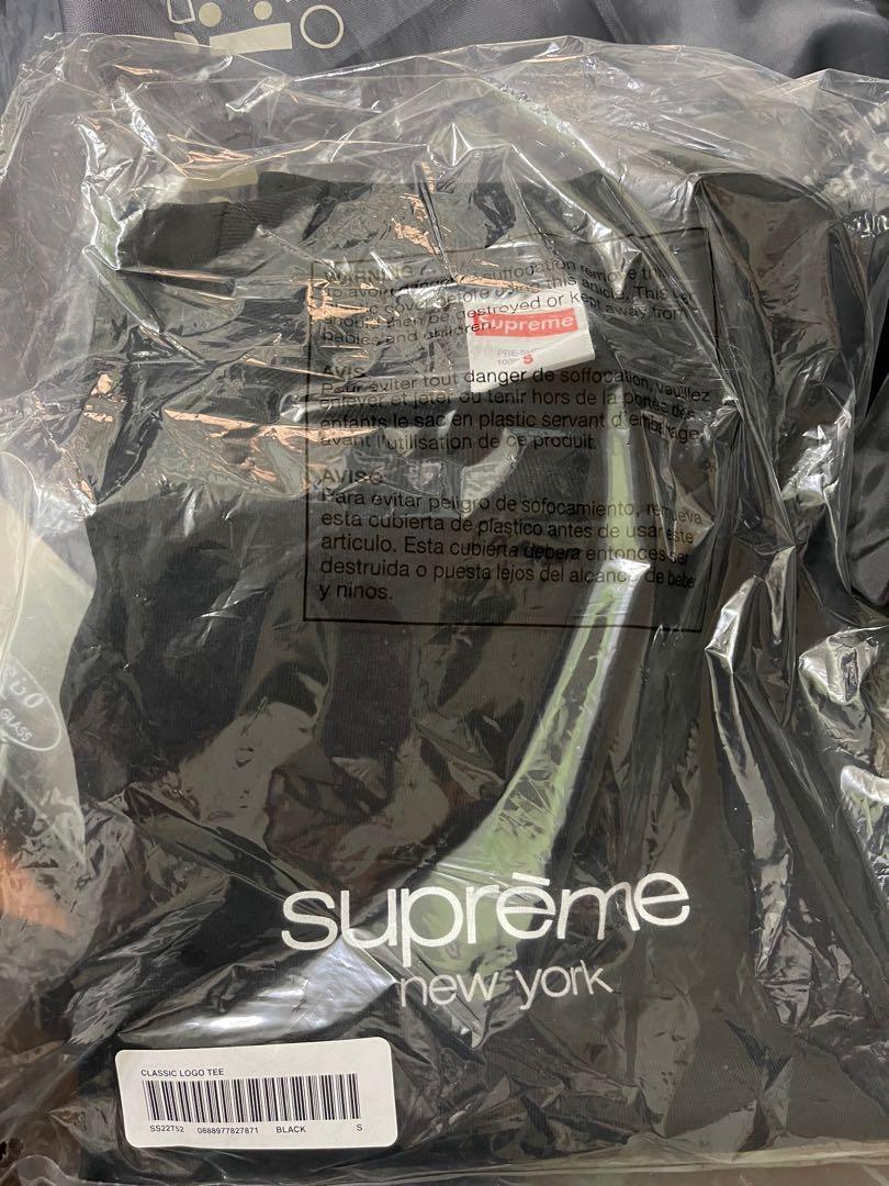 SUPREME Classic Logo Tee, 男裝, 上身及套裝, T-shirt、恤衫、有領衫