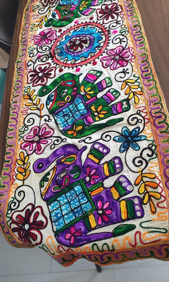 Table runner (Category: Table Linen & Textiles) located in Singapore. Submitted by dt_bal (Listing ID 1151061062, Image 1). Description: Ethnic hand crafted table runner. Never used..