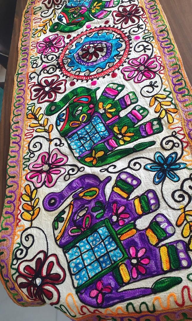 Table runner (Category: Table Linen & Textiles) located in Singapore. Submitted by dt_bal (Listing ID 1151061062, Image 2). Description: Ethnic hand crafted table runner. Never used..