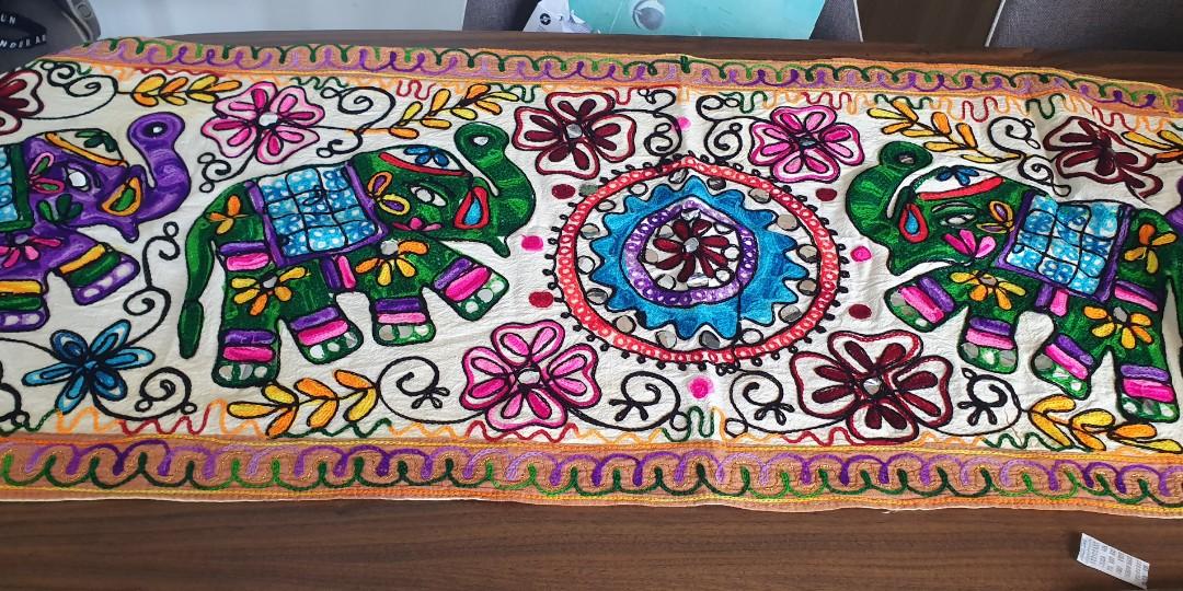 Table runner (Category: Table Linen & Textiles) located in Singapore. Submitted by dt_bal (Listing ID 1151061062, Image 3). Description: Ethnic hand crafted table runner. Never used..
