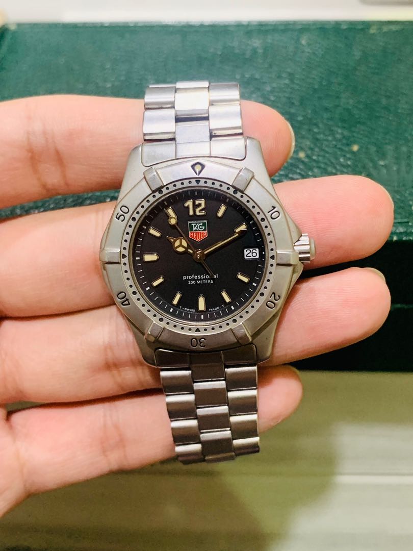 TAG HEUER Professional 200M Black Dial 34mm Watch REF. WK1210