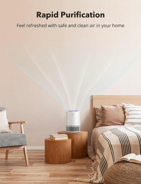 TaoTronics HEPA Air Purifier for Home Allergens Smoke Pollen Pets