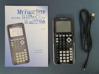 Texas Instruments TI-84Plus CE Graphic Calculator + Handbook bundle