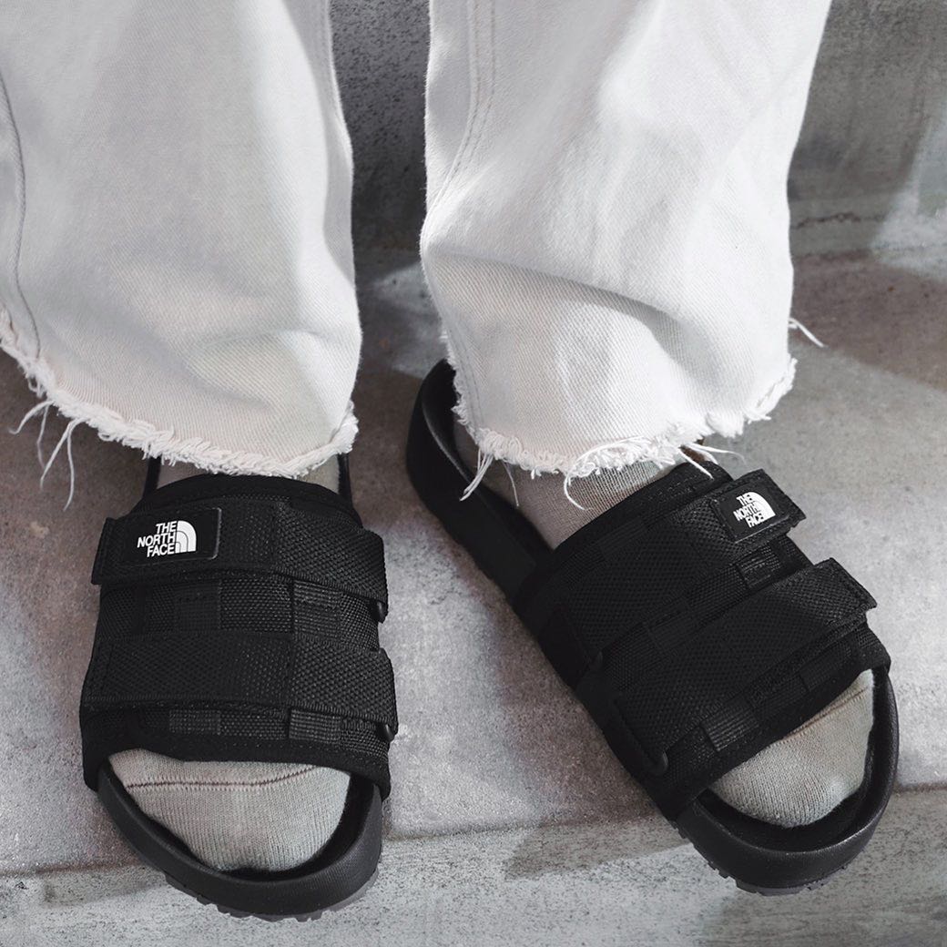 the north face woven slide