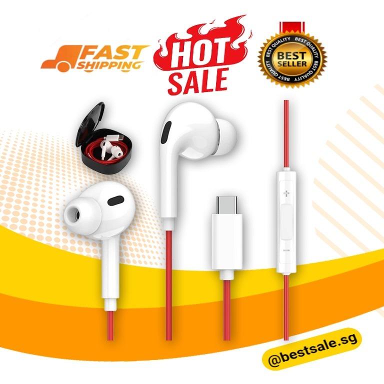 TITACUTE USB C Headphones with Mic for Samsung S21 S22 Ultra S20