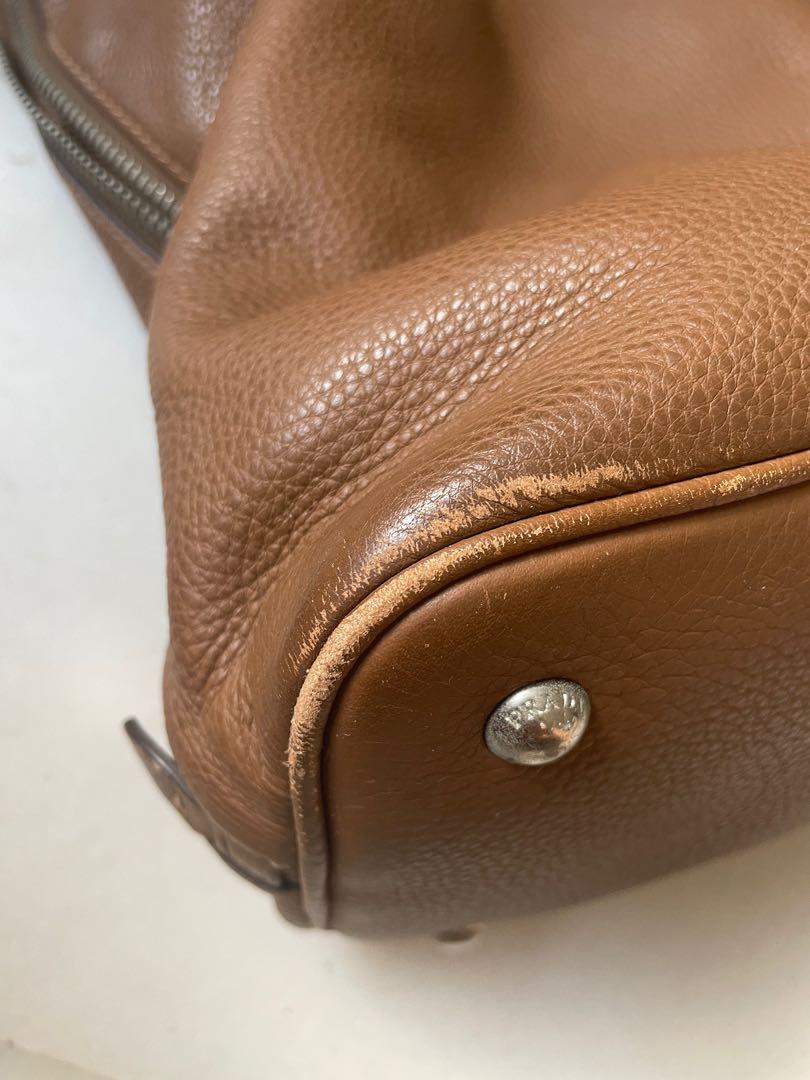 [used]-Authentic PRADA Vitello Phenix BN2419 Leather Tote Bag