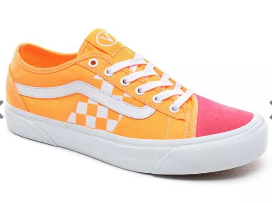 Pink store orange vans