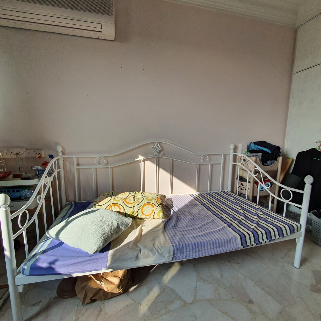 White Princess Sofa Bed, Furniture & Home Living, Furniture, Bed Frames