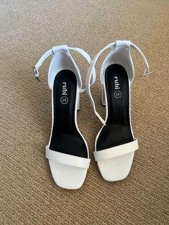 White rubi heels