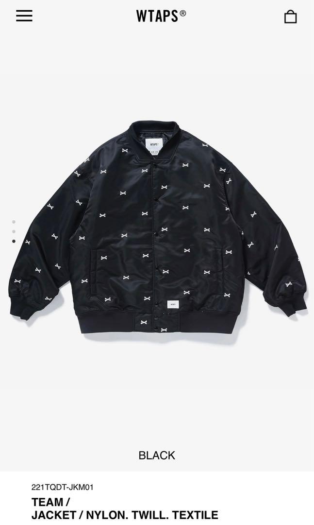 全新size XL / 4 Wtaps team jacket black, 男裝, 外套及戶外衣服