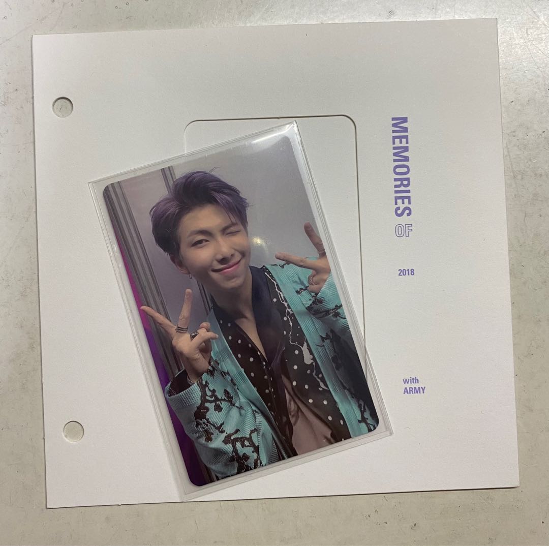 BTS 2018 Memories メモリーズ ナム RMトレカ BTS 2018 Memories メモリーズ ナム RMトレカ BTS Memories Of 2018