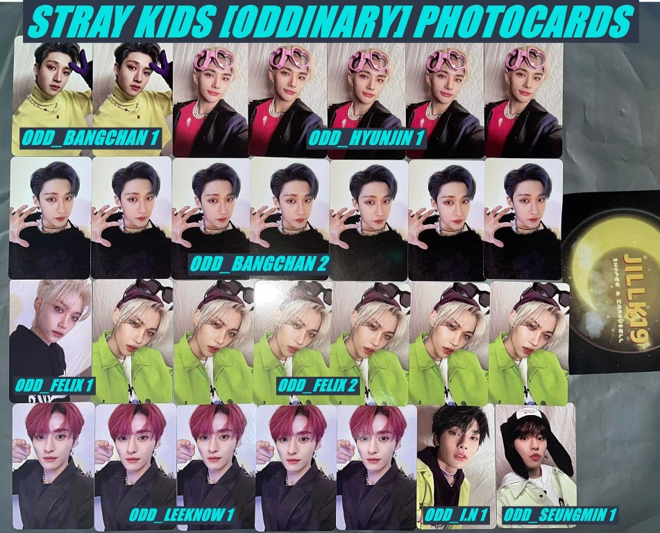[WTS] STRAY KIDS ODDINARY PHOTOCARDS MANIAC PHOTOCARDS / ID CARD
