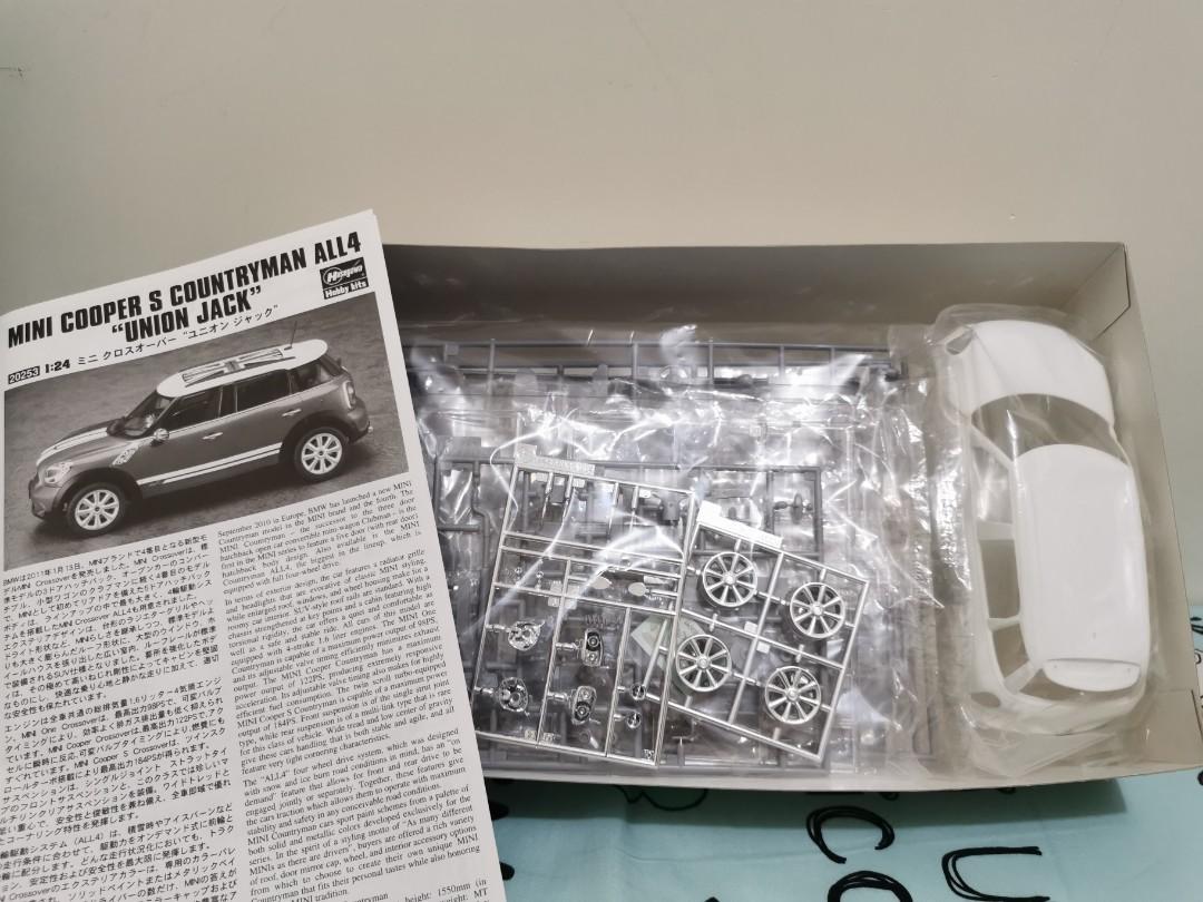 1/24 Hasegawa 限定版Mini Cooper S Countryman All4 Union Jack 自砌模型車, 興趣及遊戲,  玩具& 遊戲類- Carousell