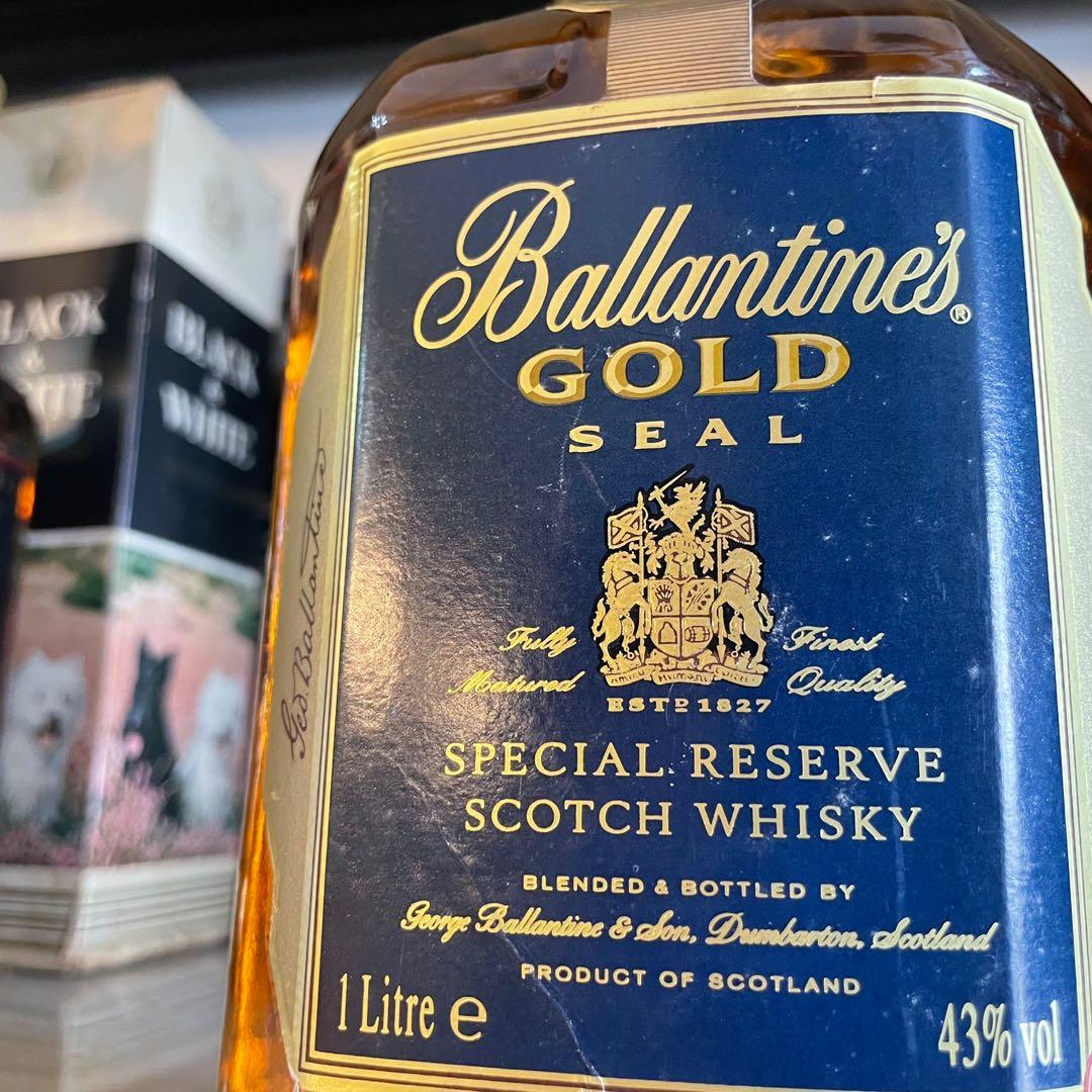 1L Ballantines 12 Whisky Gold Seal Bottling 1000ml, Food & Drinks