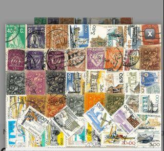 35 used Portugal stamps